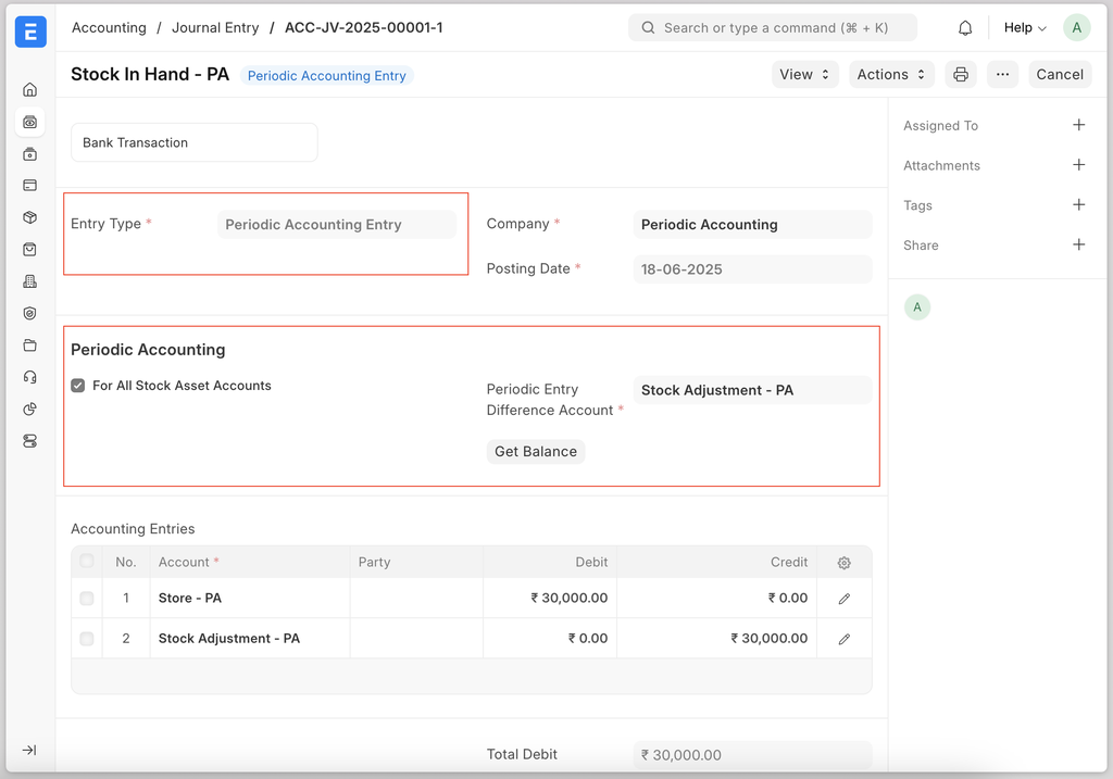 inventaire periodique