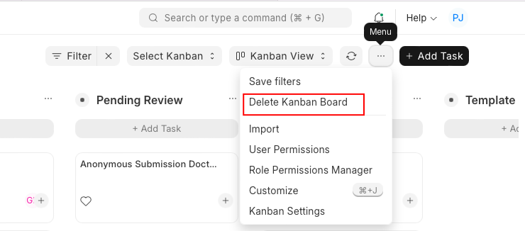 suppression kanban